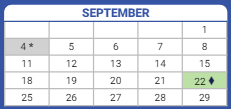 District School Academic Calendar for Volta Elementary School for September 2023