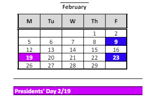 District School Academic Calendar for Numa Elementary School for February 2024