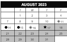 District School Academic Calendar for Silverton Paideia Elementary School for August 2023