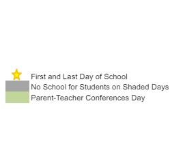 District School Academic Calendar Legend for Twin Lakes Elementary School