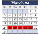 District School Academic Calendar for Clay City Jr-sr High School for March 2024