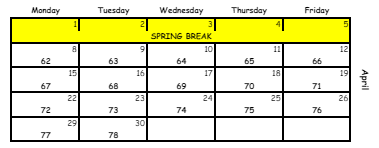 District School Academic Calendar for James Jackson Elementary School for April 2024