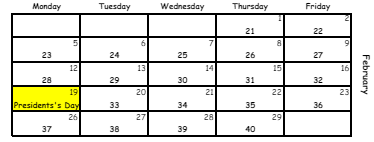 District School Academic Calendar for Suder Elementary School for February 2024