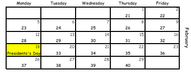 District School Academic Calendar for James Jackson Elementary School for February 2024