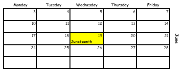 District School Academic Calendar for Martin Luther King, JR. Elementary School for June 2024