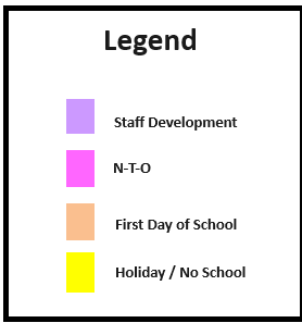 District School Academic Calendar Legend for Tara Elementary School