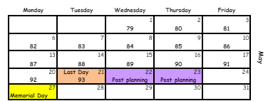 District School Academic Calendar for M. D. Roberts Middle School for May 2024