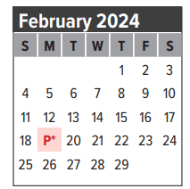 District School Academic Calendar for I W And Eleanor Hyde Elementary for February 2024