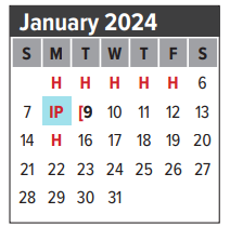 District School Academic Calendar for Armand Bayou Elementary for January 2024