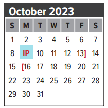 District School Academic Calendar for James H Ross Elementary for October 2023