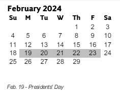 District School Academic Calendar for Addison Elementary School for February 2024