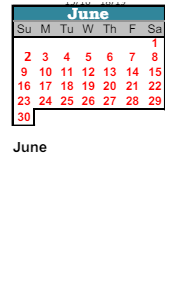 District School Academic Calendar for Holmes Middle School for June 2024