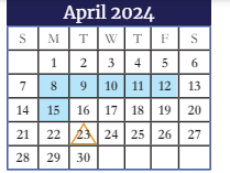 District School Academic Calendar for Columbia Middle School for April 2024