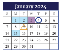 District School Academic Calendar for North Columbia Elementary School for January 2024