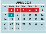 District School Academic Calendar for Alum Crest High School for April 2024