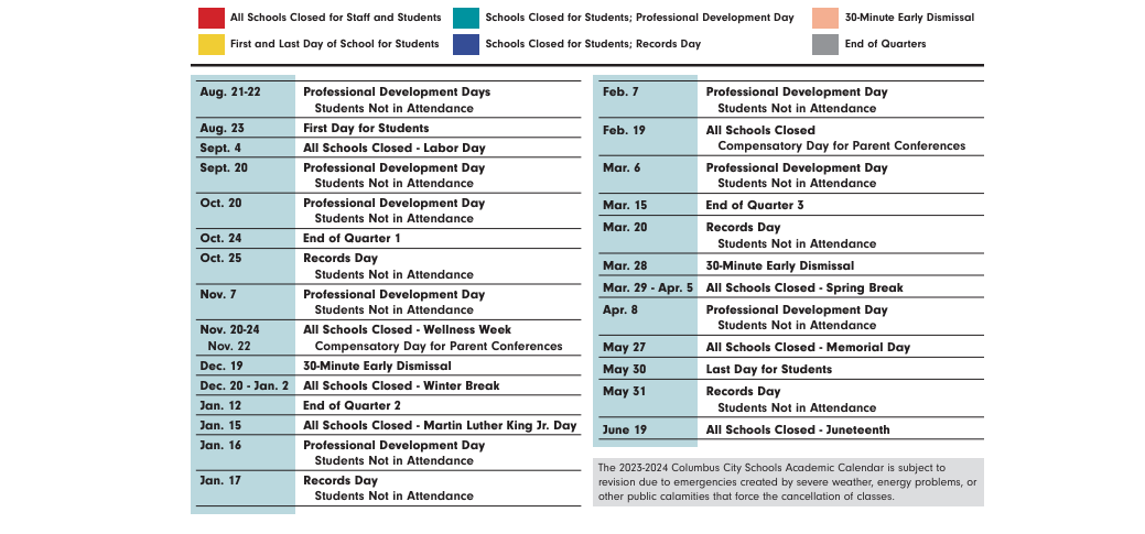 District School Academic Calendar Key for Olde Orchard Alternative Elementary School