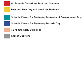 District School Academic Calendar Legend for Olde Orchard Alternative Elementary School