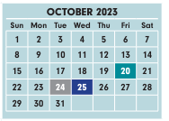 District School Academic Calendar for Como Elementary School for October 2023