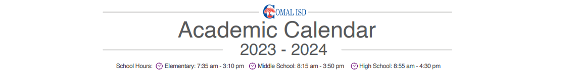 District School Academic Calendar for Smithson Valley Middle