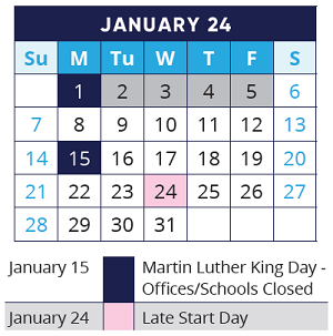 District School Academic Calendar for Algonquin Middle School for January 2024