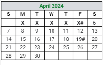 District School Academic Calendar for Concord Community High School for April 2024