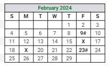 District School Academic Calendar for Concord Community High School for February 2024