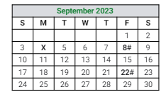 District School Academic Calendar for Concord Community High School for September 2023