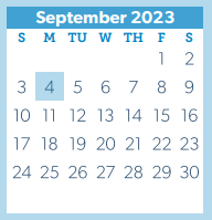 District School Academic Calendar for Cryar Intermediate for September 2023