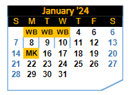 District School Academic Calendar for Covington Elementary School for January 2024