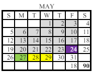 District School Academic Calendar for Cannongate Elementary School for May 2024