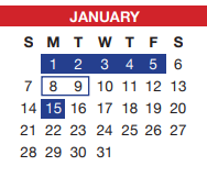 District School Academic Calendar for North Crowley H S 9th Grade Campus for January 2024