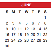 District School Academic Calendar for Sue Crouch Intermediate School for June 2024