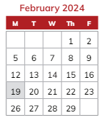 District School Academic Calendar for Jerry Ross Elementary School for February 2024
