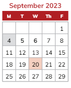District School Academic Calendar for Jerry Ross Elementary School for September 2023