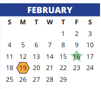 District School Academic Calendar for Post Elementary School for February 2024