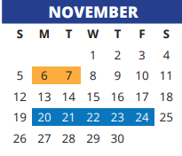 District School Academic Calendar for Wilson Elementary for November 2023