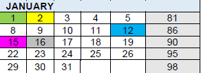 District School Academic Calendar for Frank L Smart Intermediate for January 2024