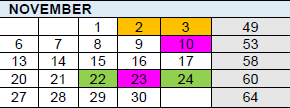 District School Academic Calendar for Frank L Smart Intermediate for November 2023
