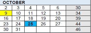 District School Academic Calendar for Frank L Smart Intermediate for October 2023