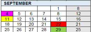 District School Academic Calendar for Frank L Smart Intermediate for September 2023