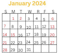 District School Academic Calendar for Kentucky Tech - Daviess County Campus for January 2024