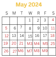 District School Academic Calendar for Kentucky Tech - Daviess County Campus for May 2024