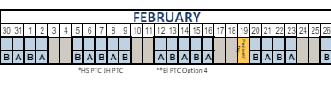 District School Academic Calendar for Cook School for February 2024