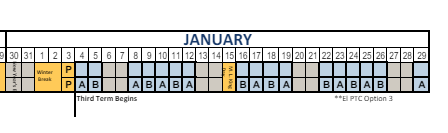 District School Academic Calendar for 3-6 Prog (clearfield Hs) for January 2024