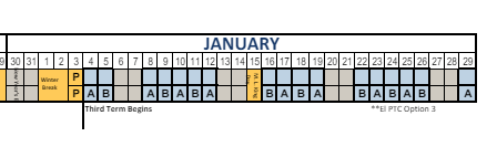 District School Academic Calendar for Cook School for January 2024