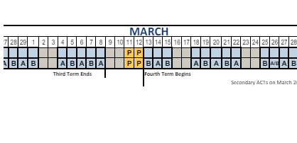 District School Academic Calendar for Cook School for March 2024