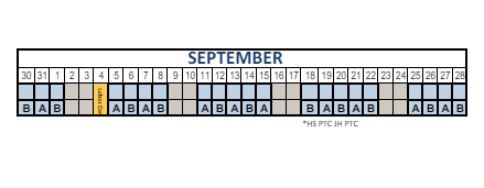 District School Academic Calendar for Cook School for September 2023