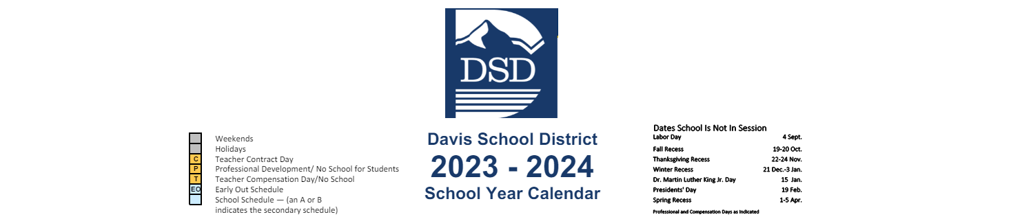 District School Academic Calendar for Cook School