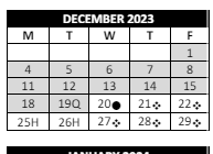 District School Academic Calendar for Van Cleve @ Mcguffey Elementary School for December 2023