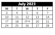 District School Academic Calendar for Belmont High School for July 2023